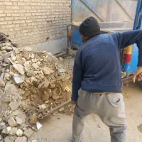 حمل و بارگیری نخاله ساختمانی سرامیک بلوک