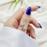 انگشتر نقره مینیمال جواهری فری سایز سایزبندی کامل