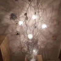 شب خواب گل وگلدان فلزی