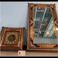 آینه و ساعت طرح خاتم