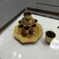 جام شرابخوری وتقسیم ۸نفره برنجی