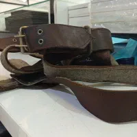 هیکلی .کمربند علامت کشی چرم اصل
