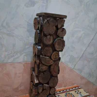گلدان چوبی