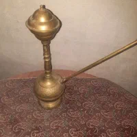 قلیان برنجی دوتیکه کار دست