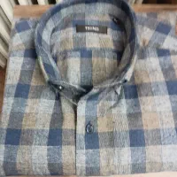 پیراهن مردانه چهارخانه ترک سایز  L
