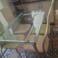 میز نهارخوری ۴ نفره فلزی