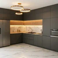 بازسازی صفر تا صد تی وی روم کناف کابینت