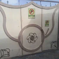 درب چوبی چهارچوب فلزی درب حیاط درب دستشویی