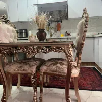 میز نهار خوری ۴نفره نو مناسب جهیزیه