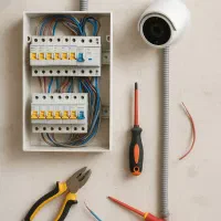 برق کاری ساختمان و نصب دوربین مداربسته