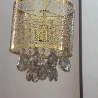 لوستر فلزی طلایی