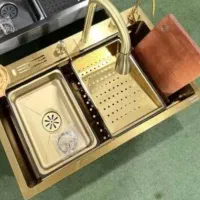 سینک  آبشاری طلایی