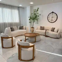 مبل مینیمال مدل هیلدا پارچه تدی