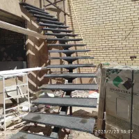 پله گرد نرده استیل