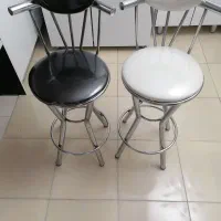 دو عدد صندلی اوپن پایه گلدانی