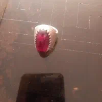 انگشتر نقره سنگ یاقوت