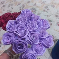 دو دسته گل ربانی تمیز و باکس گل