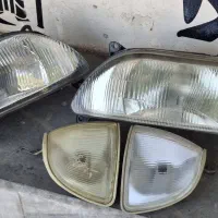 چراغ جلو صبایی پراید و چراغ خطر