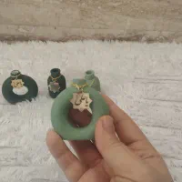 گیفت گلدان مینیاتوری غدیری و مگنت یخچالی گلدان