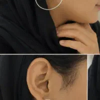 گوشواره حلقه ای. گوشواره.