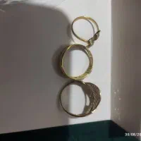 سه عدد انگشترطلا . مناسب برای سرمایه گذاری