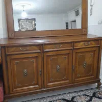 کنسول باآینه شیک بادوام‌ چوب