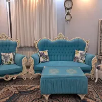 مبل کلاسیک۸نفره با دومیزبان فوق العاده تمیز و درحد|مبلمان خانگی و میز عسلی|مشهد, امیریه|دیوار