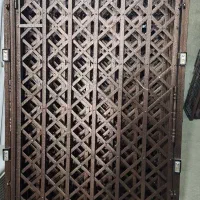 حفاظ درب آکاردیون تمام گل سه گل
