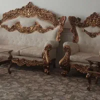 مبل سلطنتی ۹ نفره همراه با عسلی