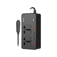 اینورتر خودرو 200 وات و شارژر فندکی فست شارژ ماشین