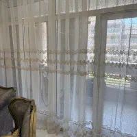 ۱۴ متر پرده خامه دوزی شیک آماده نصب