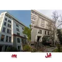 رنگ آمیزی و نقاشی نما بدون داربست به روش راپل