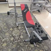 میز پرس سینه هالتر صفحه وزنه دمبل