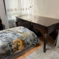 میز مدیریتی ام دی اف شیک دو کشو