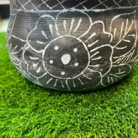 دیگ سنگی قلم زده مشکی دیزی هرکره