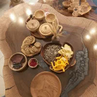 فنجان یک تیکه چوب طبیعی