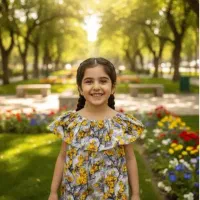 تولیدی مستقیم پیراهن دخترانه پرفروش رنگبندی متنوع