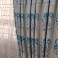 پرده طور به همراه والان ومدال و چوب پرده کامل