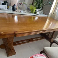 میز چوبی ۸ نفره بزرگ
