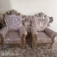 مبل سلطنتی دو عدد تک نفره نو بدون استفاده