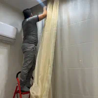 خشکشویی شستشوی پرده اتوکشی پرده باز ونصب پرده