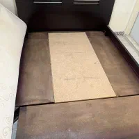 تخت دونفره چوب دارای شش کشو‌