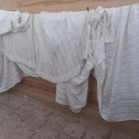 پرده حریر سالم ۴ عرض سه متر طول