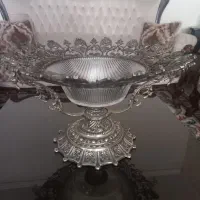 جام میوه خوری برنج و کریستال