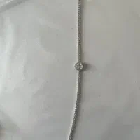 دستبند نقره همراه انگشتر تک نگین
