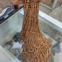 تسبیح کشکول .یسر رودراکشا . عقیق . سنگ طبیعی