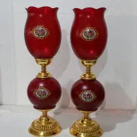 شمعدان یلدا  تولید شمعدان قرمز جفتی 650 تومن