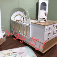 سرویس خواب کودک مدل یلدا آرکا چوب تخت خواب