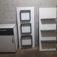 صندلی و کابینت کامل  آرایشگاه