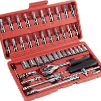 آچار بکس 46 تکه درایو 1/4 فروش تکی به قیمت عمده